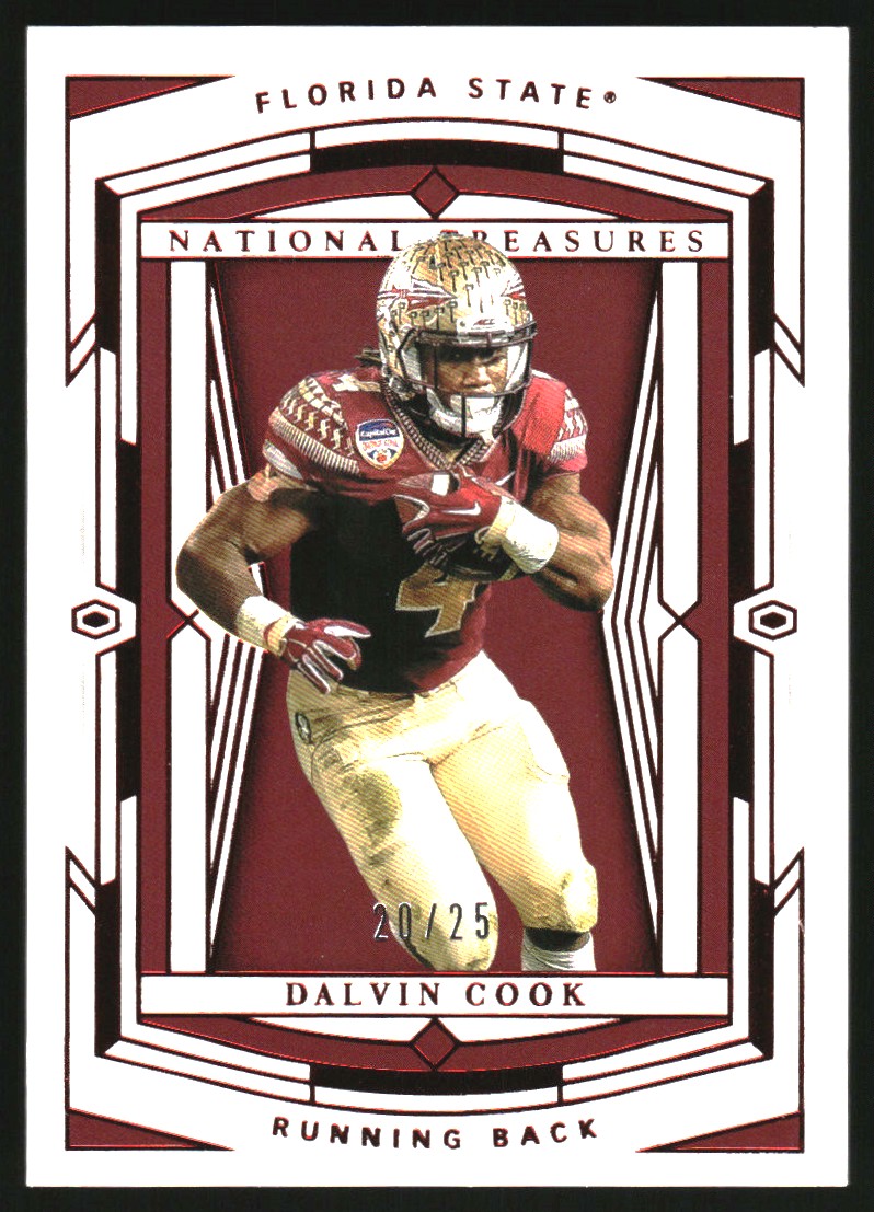 2020 Panini National Treasures Collegiate Red #11 Dalvin Cook