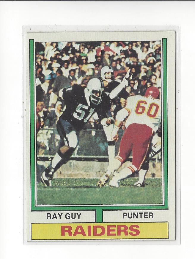 1974 Topps #219 Ray Guy RC
