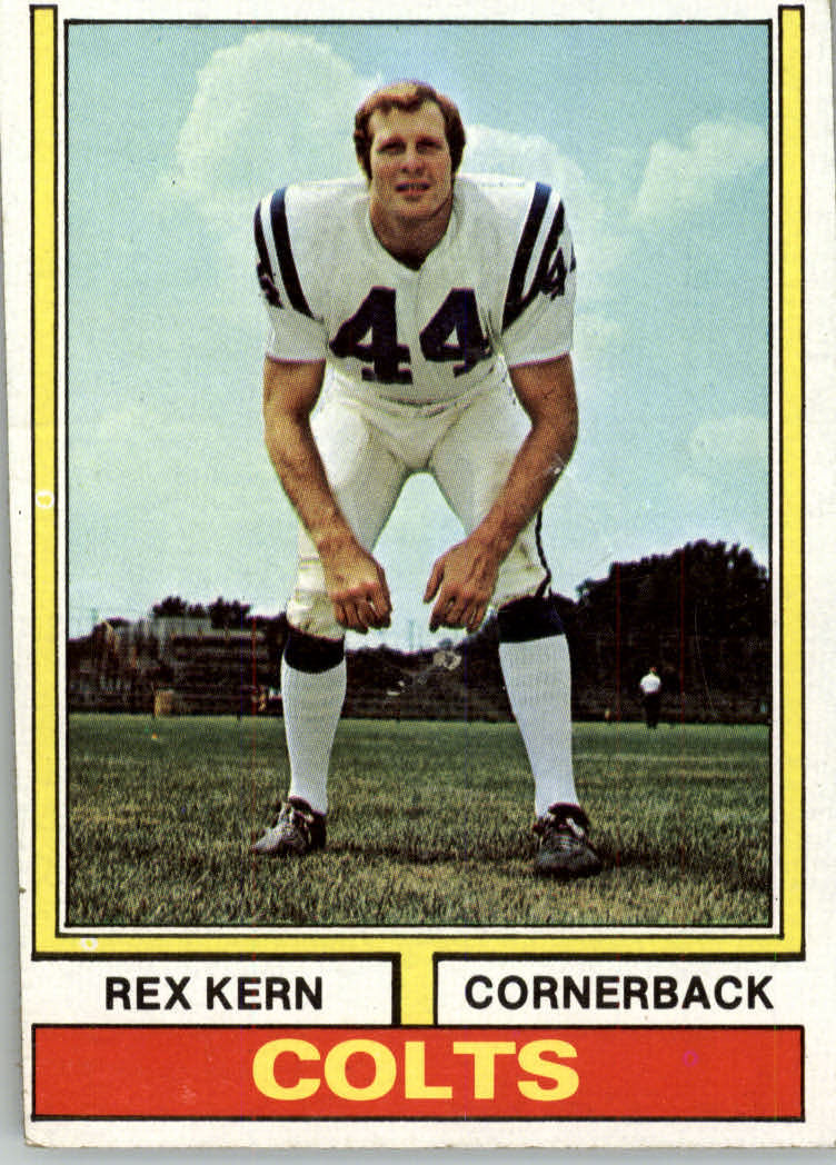 1974 Topps 222 Rex Kern VGEX Card Shack Beckett Marketplace