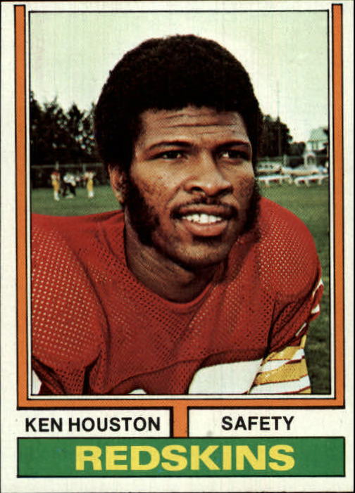 1974 Topps Washington Redskins Football Card #235 Ken Houston - NM-MT ...