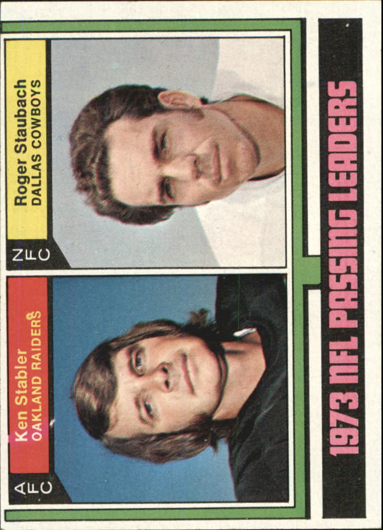 1974 Topps #329 Passing Leaders/Ken Stabler/Roger Staubach