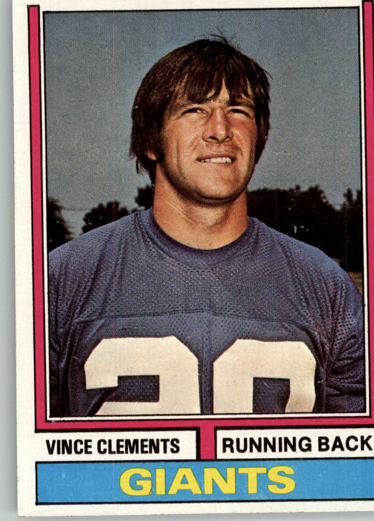 1974 Topps #342 Vince Clements RC