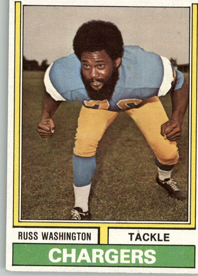 1974 Topps #416 Russ Washington