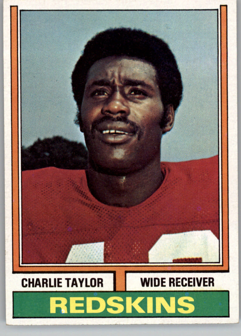 1974 Topps #510 Charley Taylor UER/(Misspelled Charlie/on both sides)