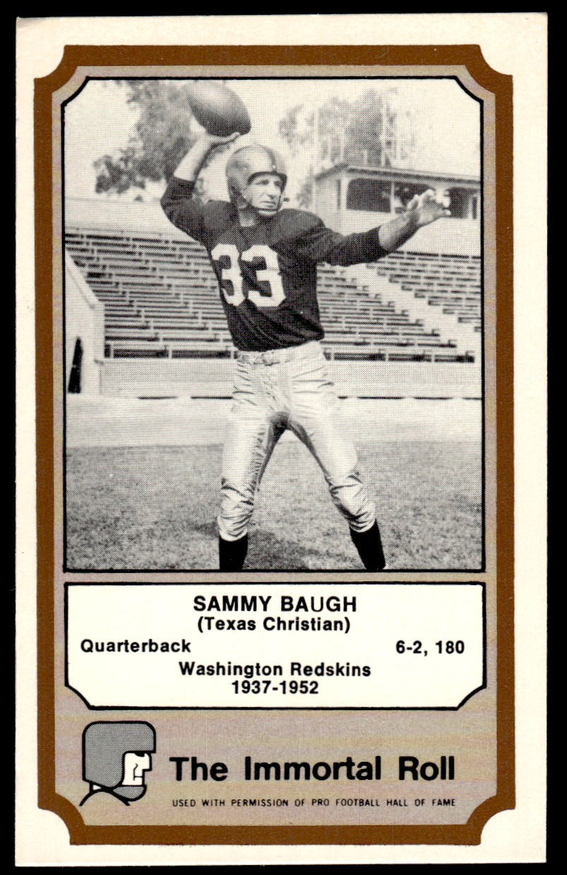 1974 Fleer Hall of Fame #2 Sammy Baugh