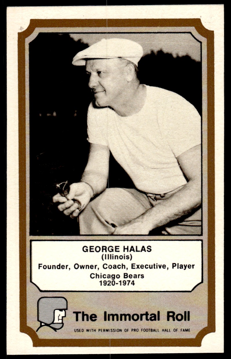 1974 Fleer Hall of Fame #16 George Halas CO/OWN