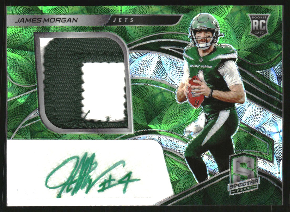 2020 Panini Spectra Neon Green #237 James Morgan JSY AU