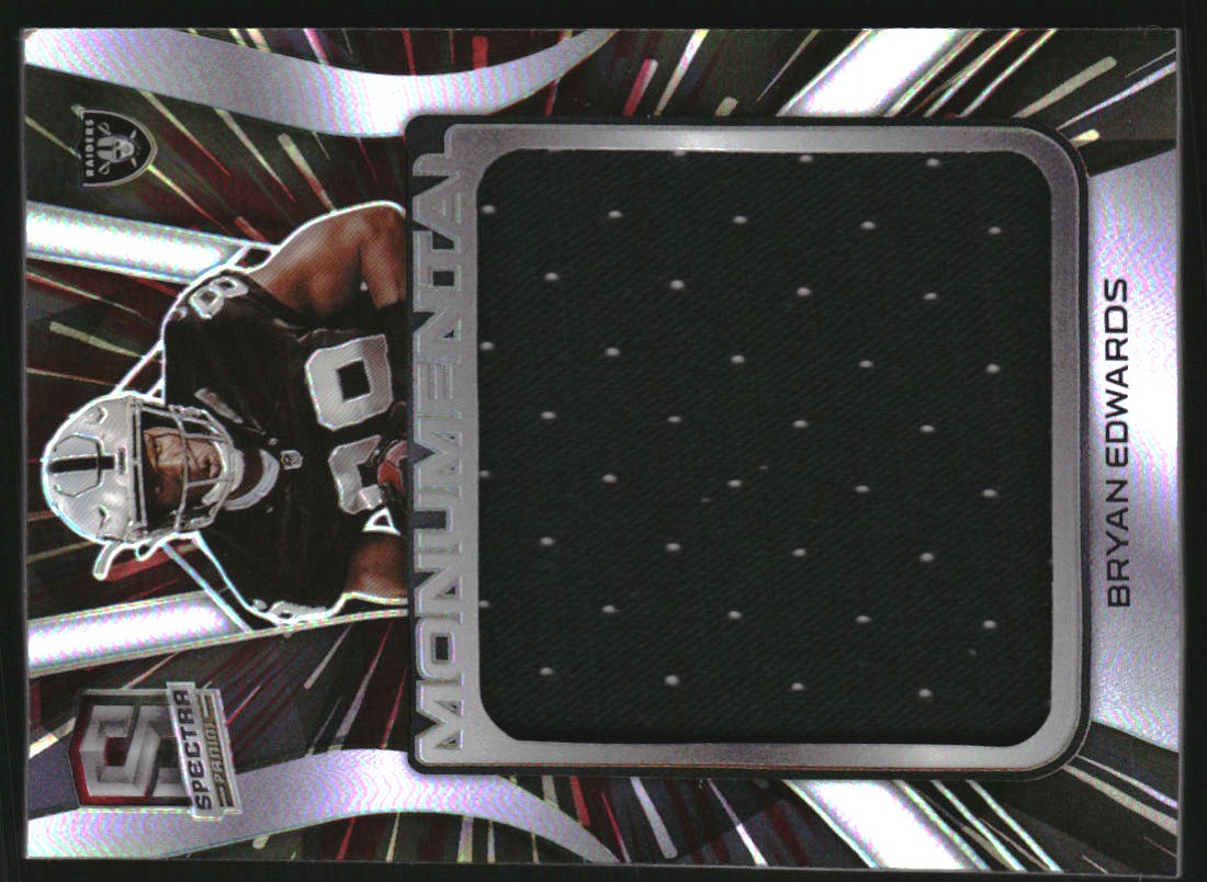 2020 Panini Spectra Monumental Memorabilia Hyper #6 Bryan Edwards