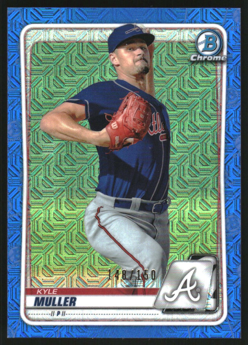 2020 Bowman Chrome Mega Box Prospects Blue Refractors #BCP191 Kyle Muller