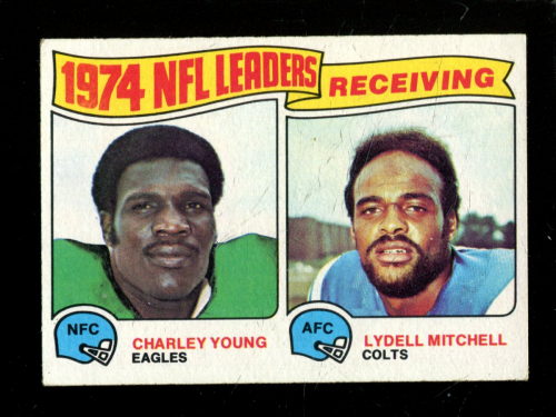 1975 Topps #3 Receiving Leaders/Charle Young/Lydell Mitchell