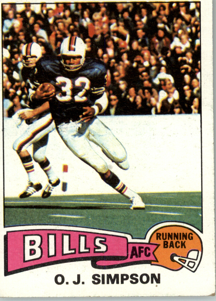 1971 Topps #260 O. J. Simpson Buffalo Bills Football Card EX