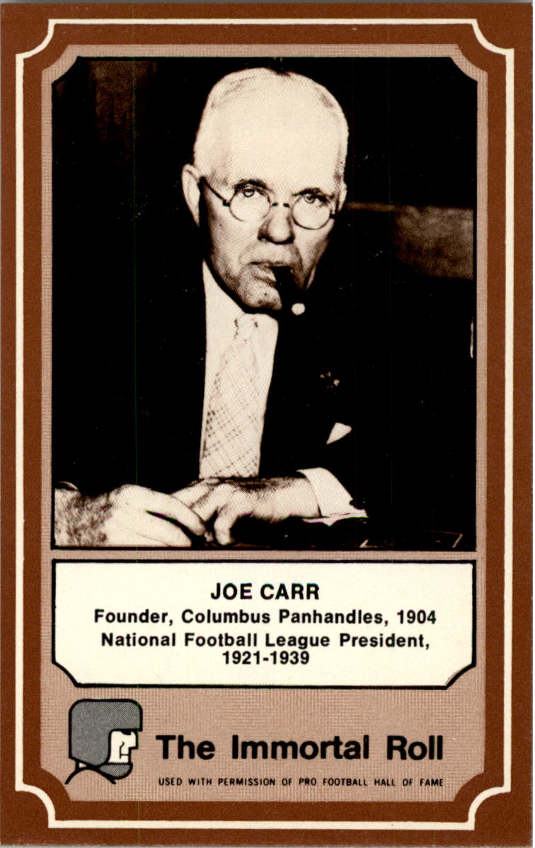 1975 Fleer Hall of Fame #6 Joe Carr PRES