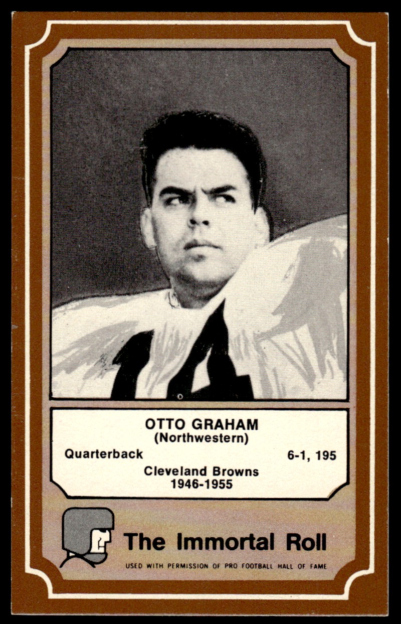 1975 Fleer Hall of Fame #27 Otto Graham - EX-MT