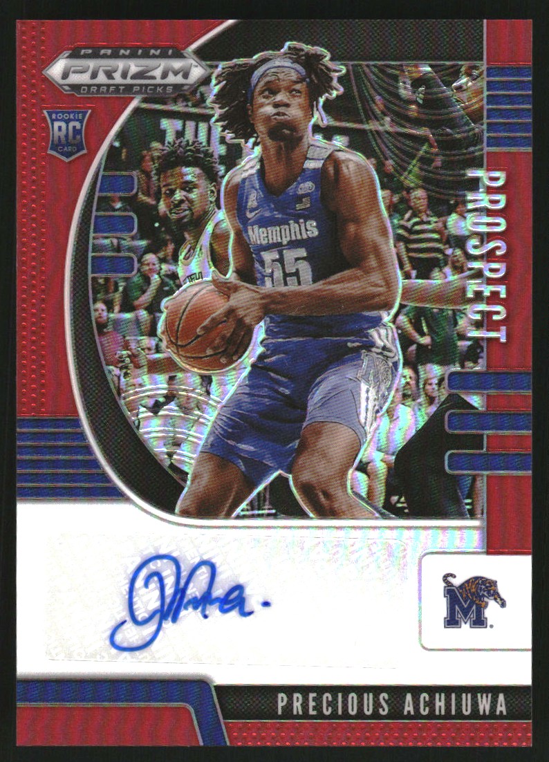 2020-21 Panini Prizm Draft Picks Prospect Autographs Red #8 Precious Achiuwa