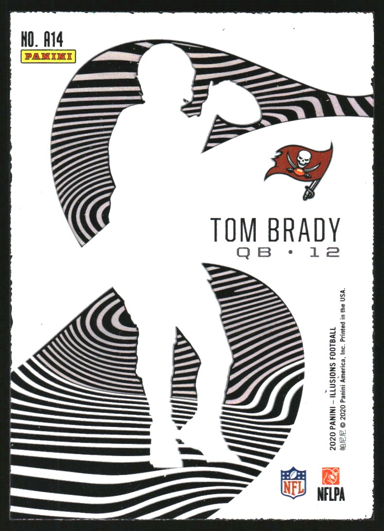 2020 Panini Illusions Astounding Emerald #14 Tom Brady
