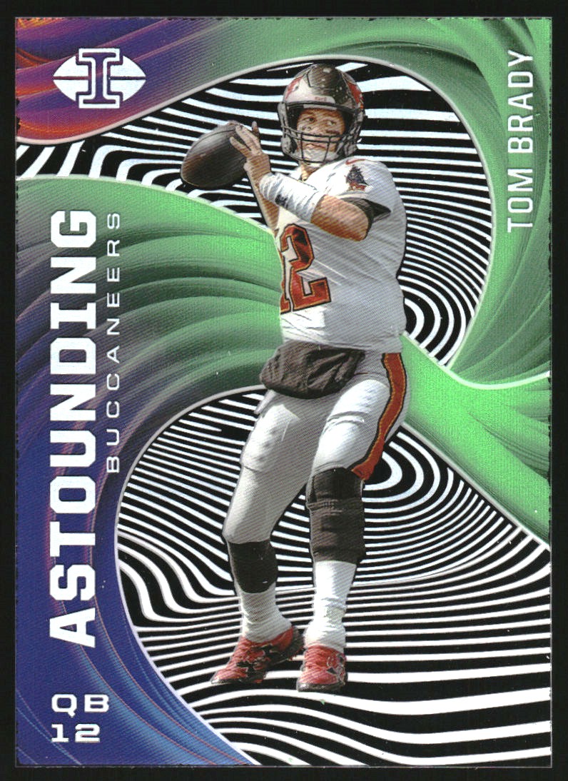 2020 Panini Illusions Astounding Emerald #14 Tom Brady