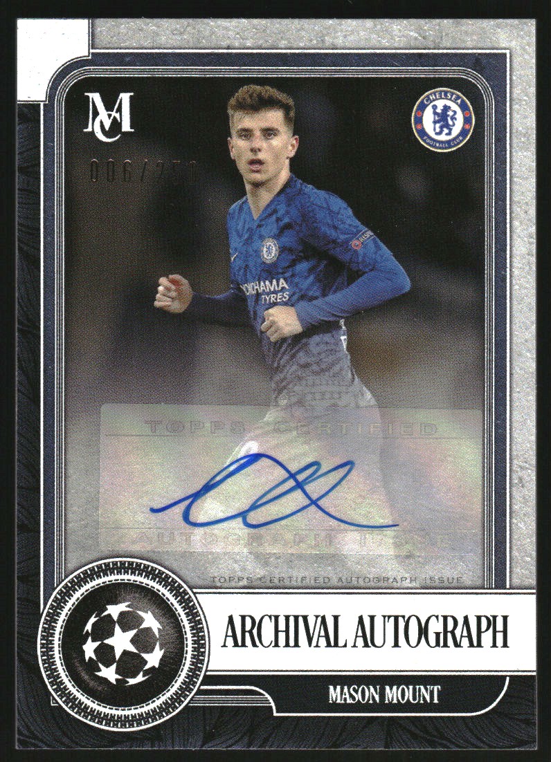 2019-20 Topps Museum Collection UEFA Champions League Archival Autographs #AAMM Mason Mount/250