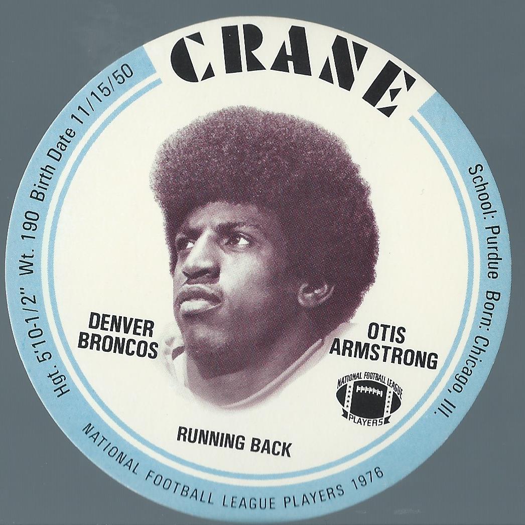 1976 Crane Discs #2 Otis Armstrong