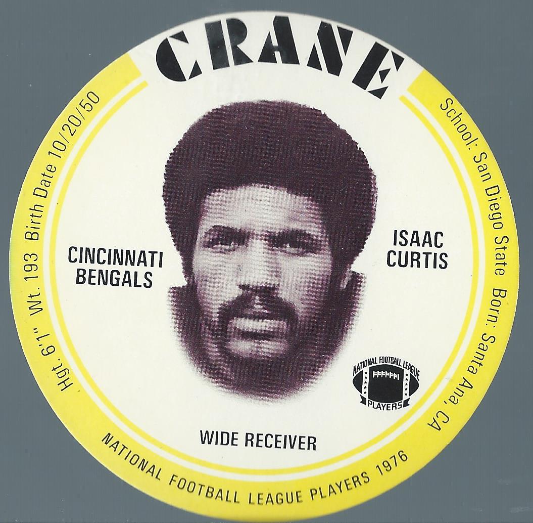 1976 Crane Discs #8 Isaac Curtis SP