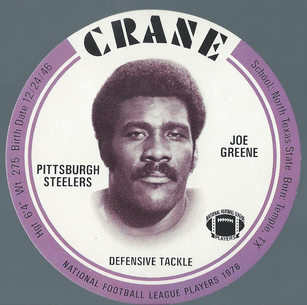 1976 Crane Discs #12 Joe Greene