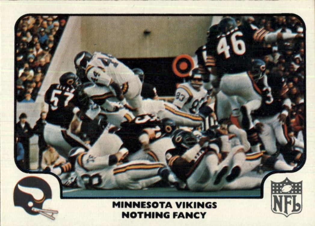 1977 Fleer Team Action #41 Minnesota Vikings - EX