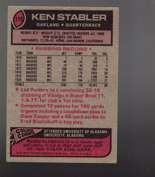 B5055- 1977 Topps FB #s 101-200 APPROXIMATE GRADE -You Pick- 15+ FREE US SHIP