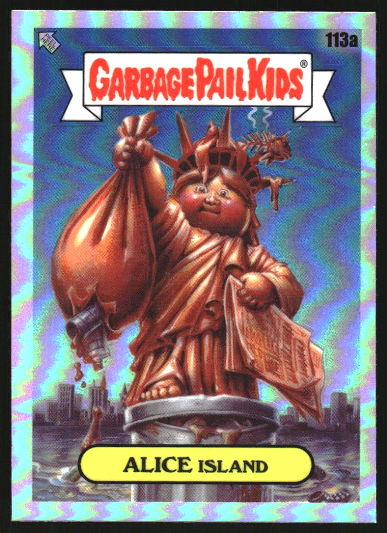 2020 Topps Chrome Garbage Pail Kids Series 3 Refractors #113a Alice Island