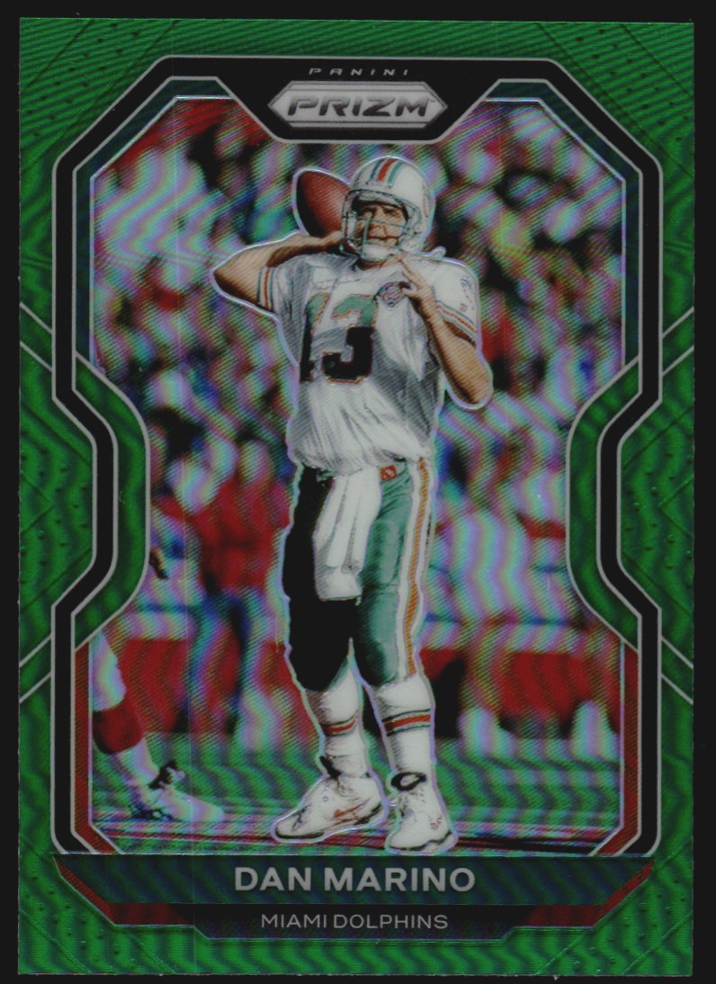 2020 Panini Prizm Prizms Green #18 Dan Marino