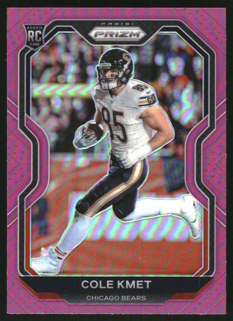 2020 Panini Prizm Prizms Pink #305 Cole Kmet