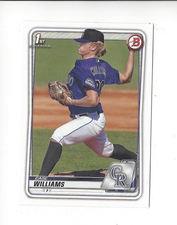 2020 Bowman Draft #BD23 Case Williams