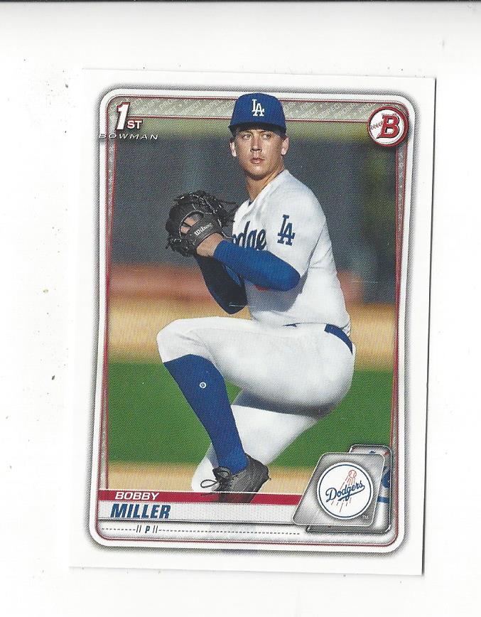 2020 Bowman Draft #BD38 Bobby Miller