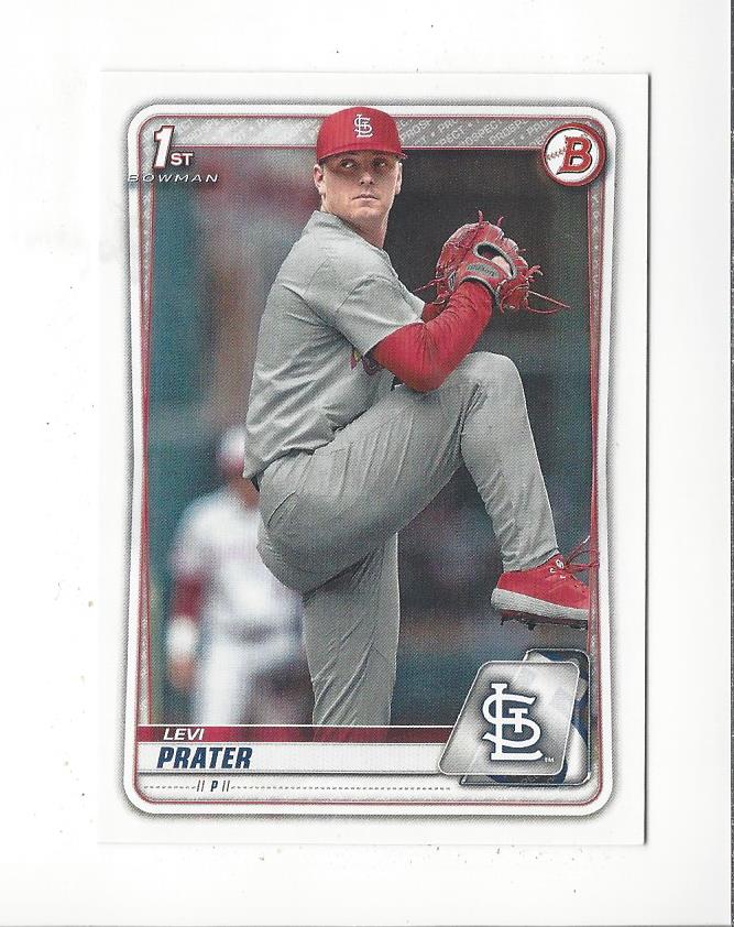 2020 Bowman Draft #BD125 Levi Prater
