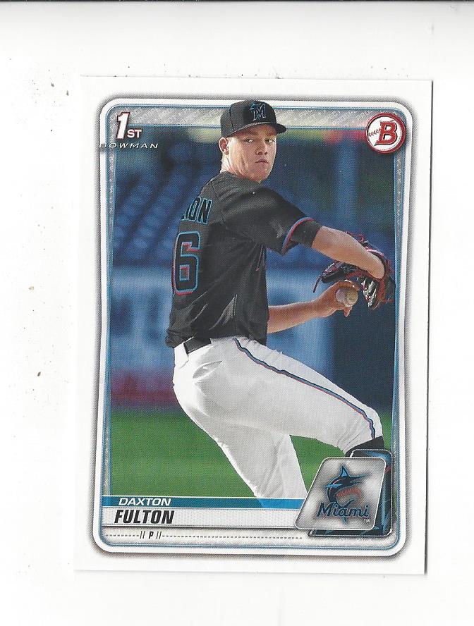 2020 Bowman Draft #BD131 Daxton Fulton