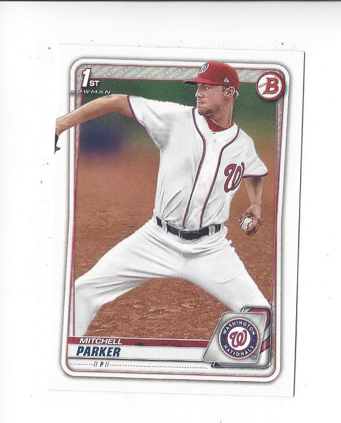 2020 Bowman Draft #BD176 Mitchell Parker