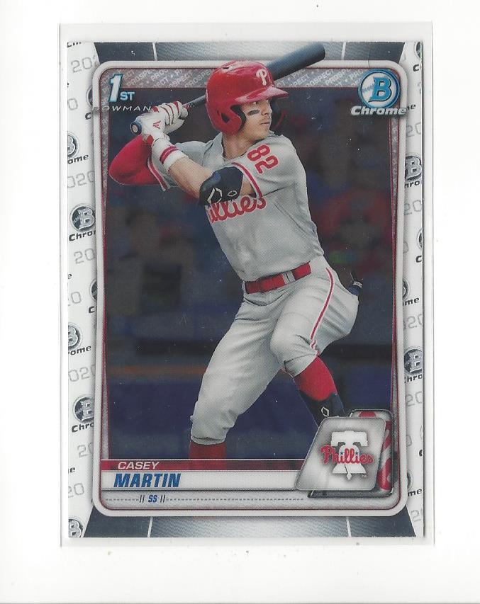 2020 Bowman Chrome Draft #BD73 Casey Martin