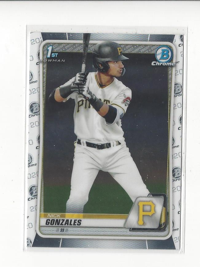 2020 Bowman Chrome Draft #BD81 Nick Gonzales