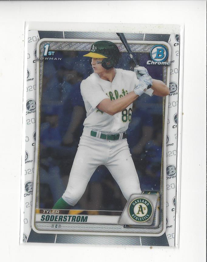 2020 Bowman Chrome Draft #BD119 Tyler Soderstrom