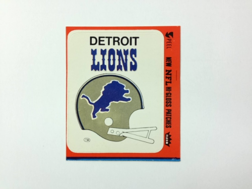 1977 Fleer Team Action Stickers #17 Detroit Lions/Helmet