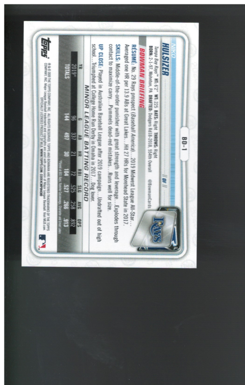 B3037- 2020 Bowman Draft 1st Edition BB #s 1-200 -You Pick- 15+ FREE US SHIP - Picture 3 of 5