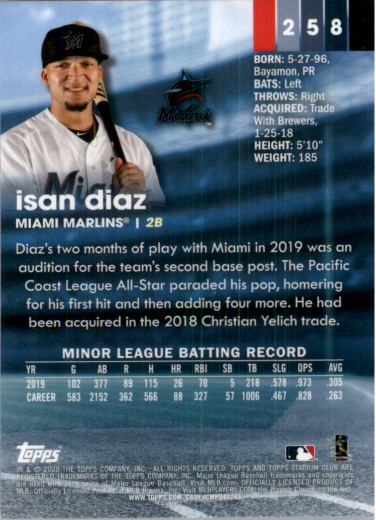 2020 Stadium Club Chrome Baseball Card Pick (Base) 144-400