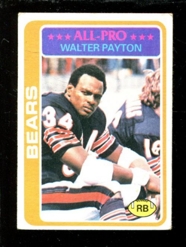 1978 Topps #200 Walter Payton AP/UER (Born 7/5/54;/should be 7/25/54) back image
