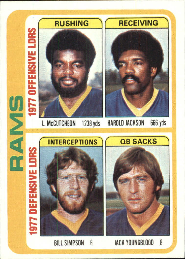 1978 Topps #513 Los Angeles Rams TL/Lawrence McCutcheon/Harold Jackson ...