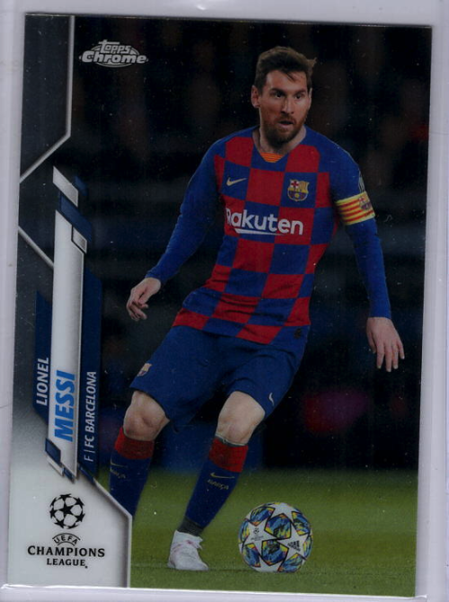 Lionel Messi 2019-20 Topps Chrome UEFA Champions League Sapphire