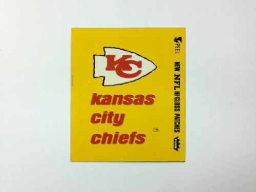 1978 Fleer Team Action Stickers #24 Kansas City Chiefs/Logo 3