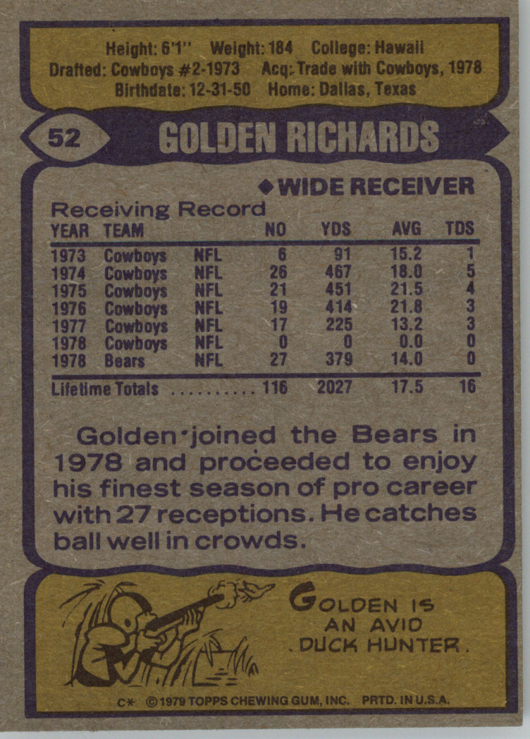 : 1978 Topps # 494 Golden Richards Dallas Cowboys