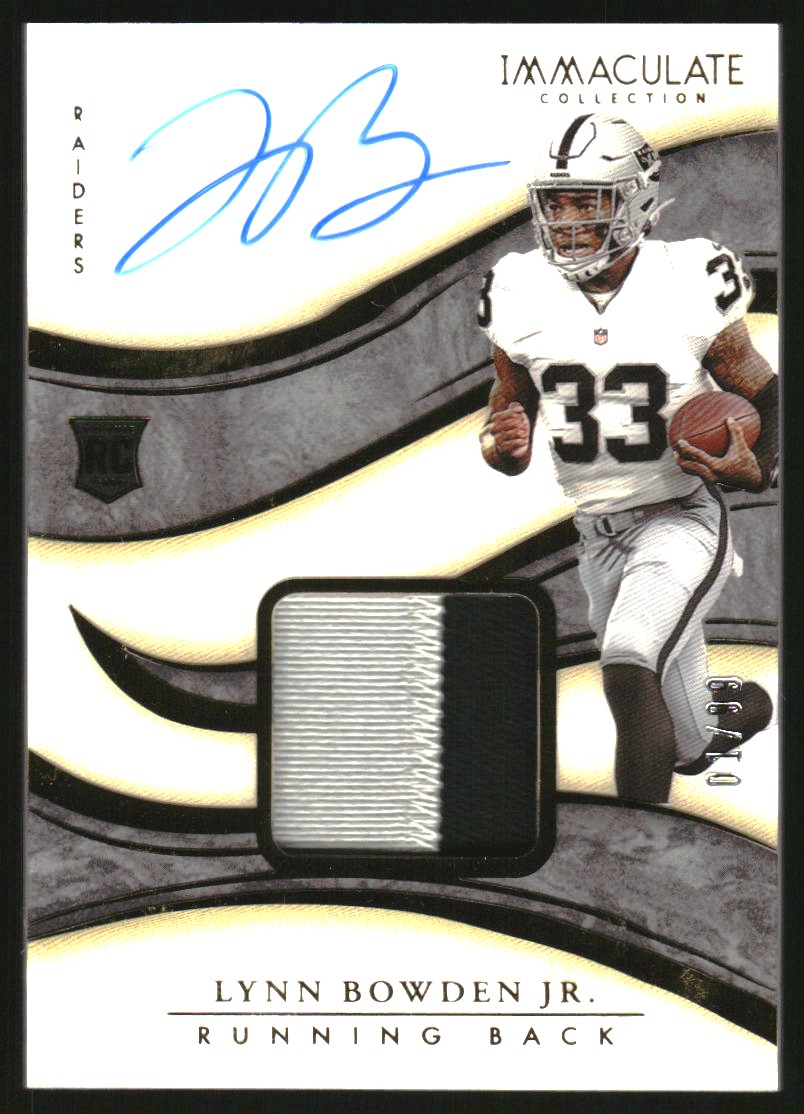 2020 Immaculate Collection #132 Lynn Bowden Jr. JSY AU RC