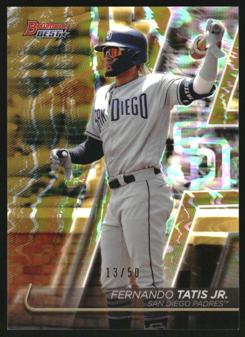 2020 Bowman's Best Gold Refractors #3 Fernando Tatis Jr.