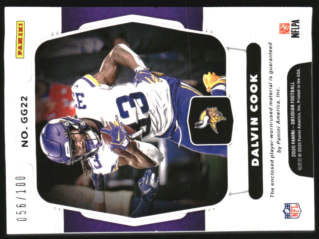 2020 Panini Obsidian Galaxy Gear Materials #22 Dalvin Cook