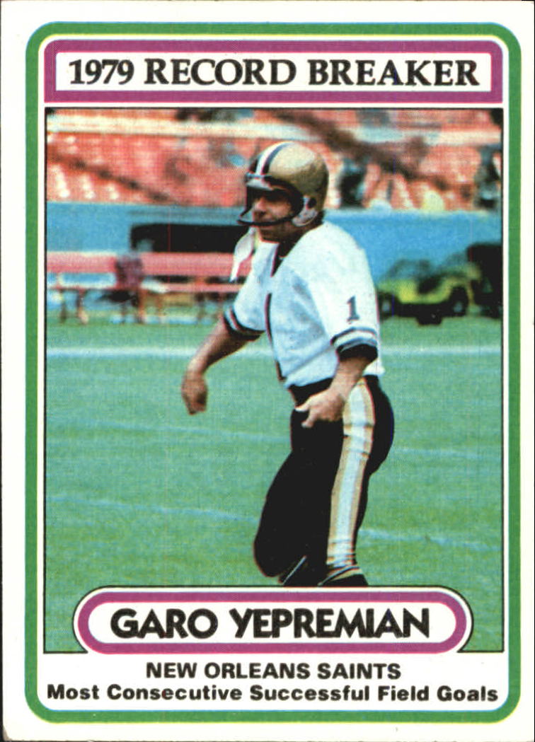 1980 Topps #6 Garo Yepremian RB
