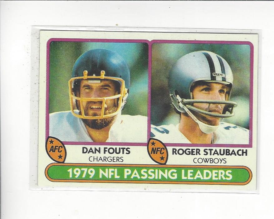 1980 Topps #331 Passing Leaders/Dan Fouts/Roger Staubach